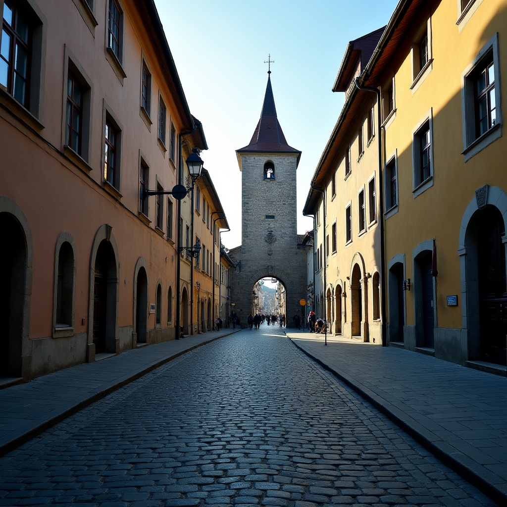 Sopron óváros tűztoronnyal